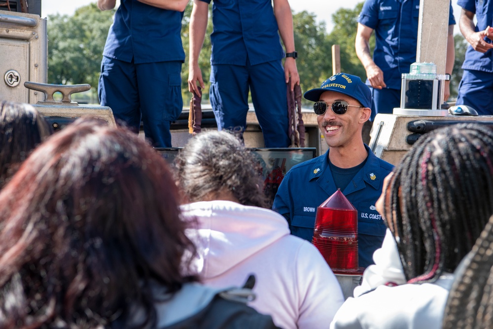 Coast Guard, Port Houston highlight new partnership with maritime high schools at Houston rally