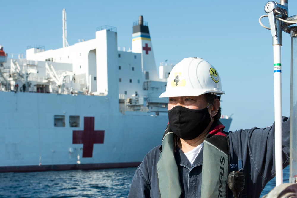 USNS Mercy (T-AH 19) Conduct Small Boat and Rescue Craft Operations During MERCEX 22-1