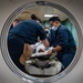 USNS Mercy (T-AH 19) Medical Treatment Facility (MTF) Sailors Treat a Mock Patient During MERCEX 22-1 Drill