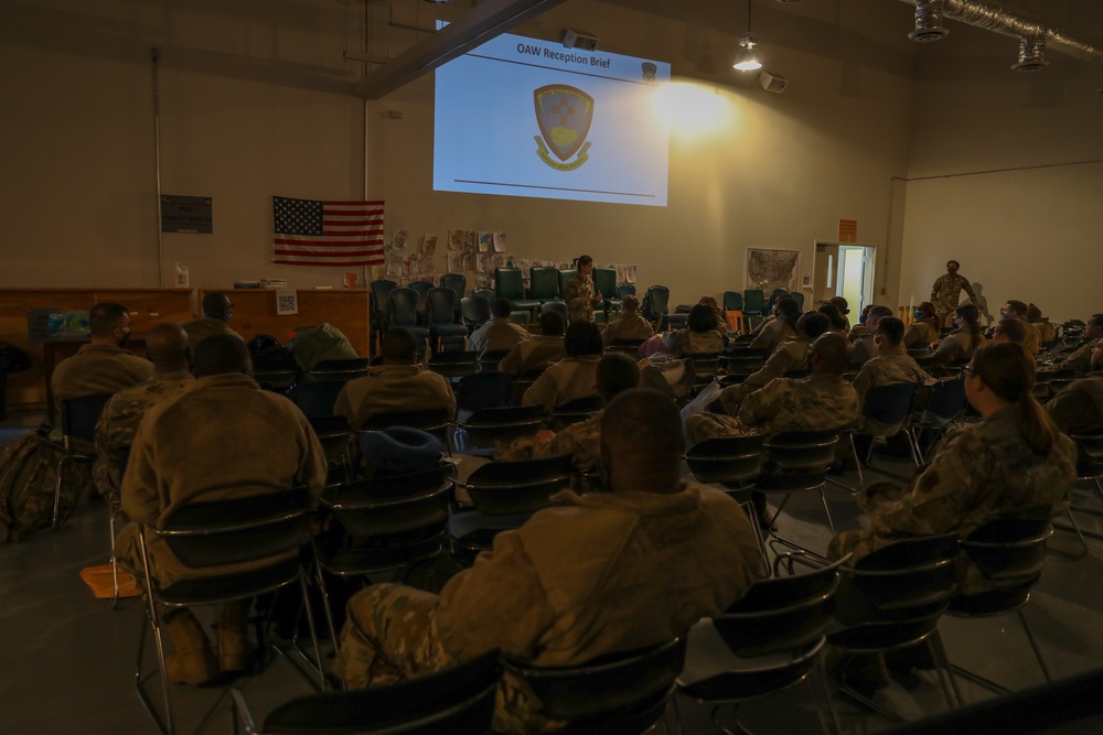 Task Force Holloman receives Airmen from Joint Base Charleston, South Carolina.