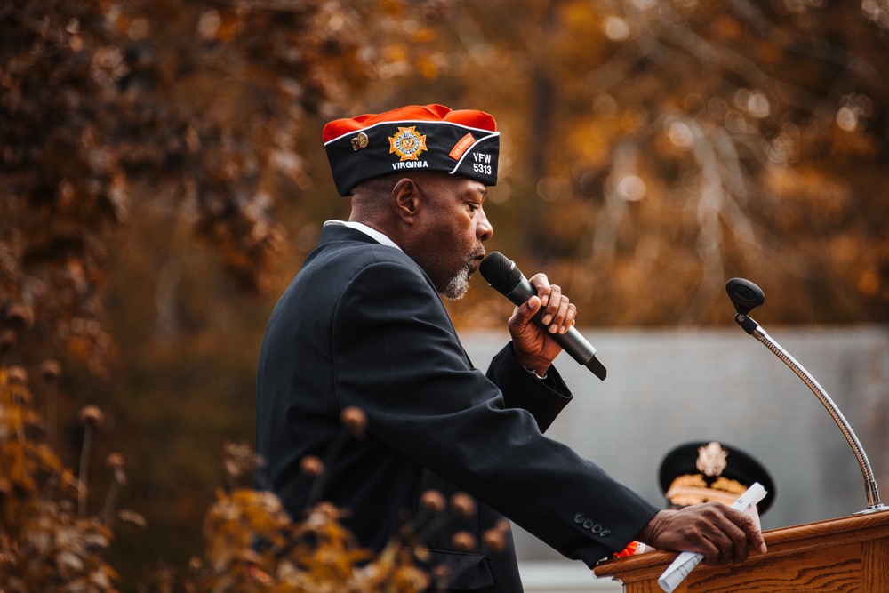 Task Force Pickett Leadership attends Veterans Day Ceremony