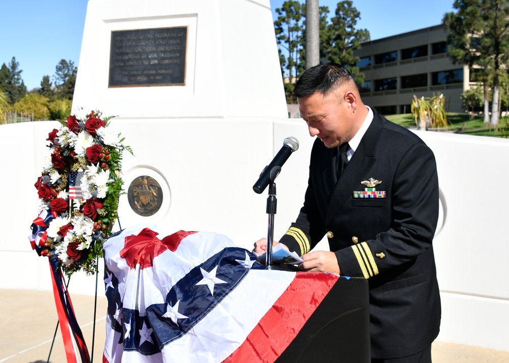 Navy Leaders from NBVC Commemorate Veterans Day Events