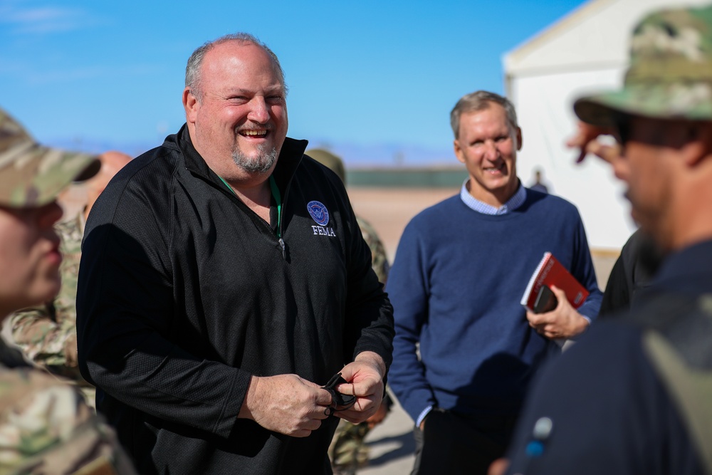 Mr. Robert J. Fenton, Department of Homeland Security Senior Response Official, visits Task Force Holloman