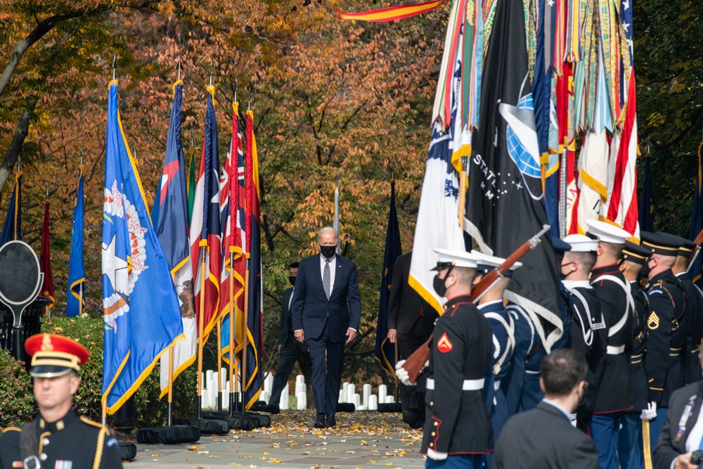 Arlington National Cemetery Veterans Day events 2021