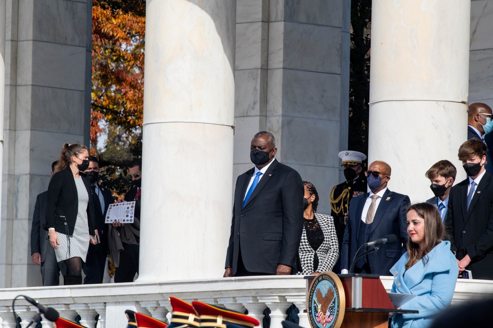 Arlington National Cemetery Veterans Day events 2021