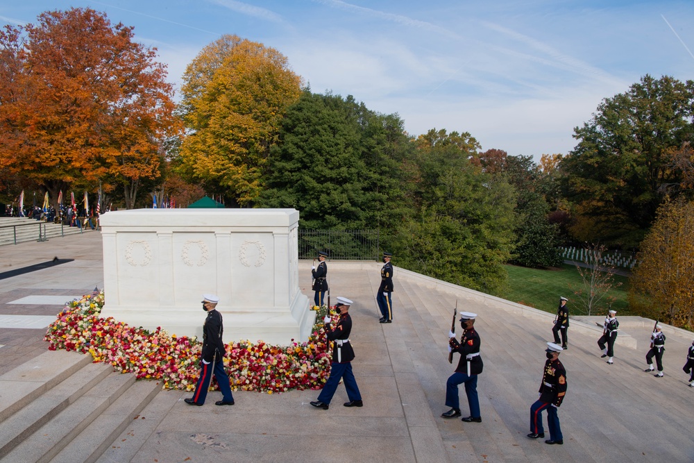 Arlington National Cemetery Veterans Day events 2021