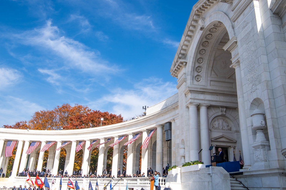 Arlington National Cemetery Veterans Day events 2021