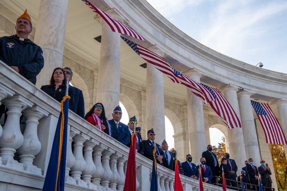 Arlington National Cemetery Veterans Day events 2021