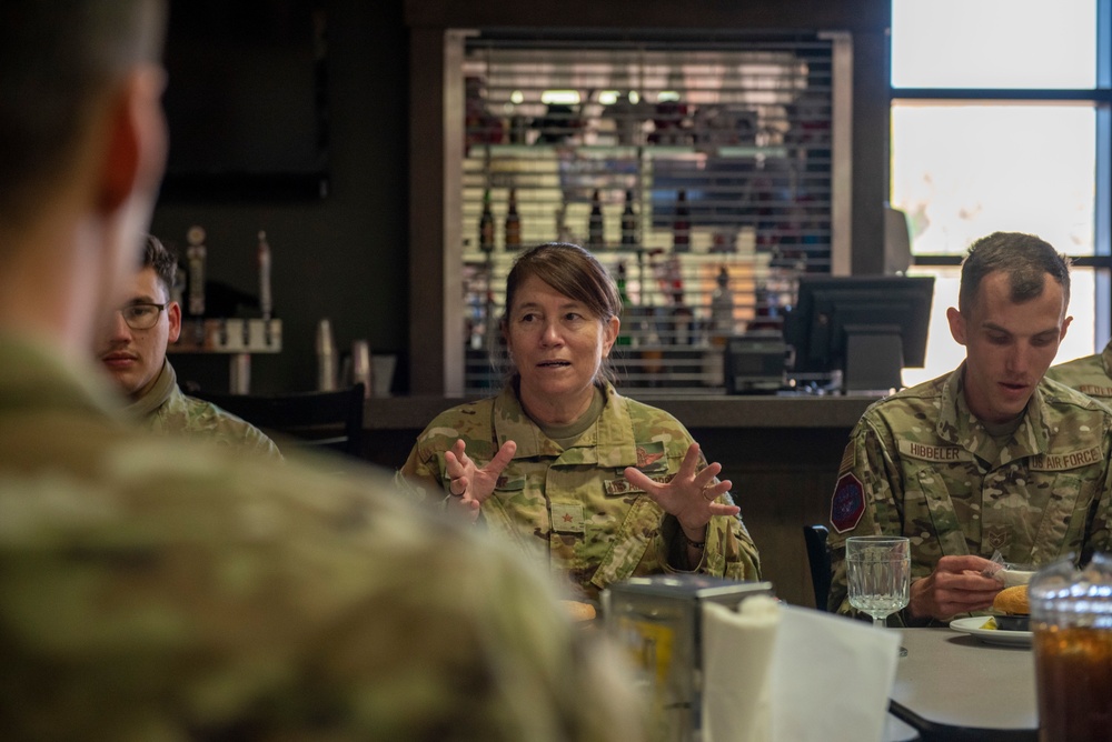 DVIDS Images Brig. Gen. Brenda Cartier has lunch with Airmen