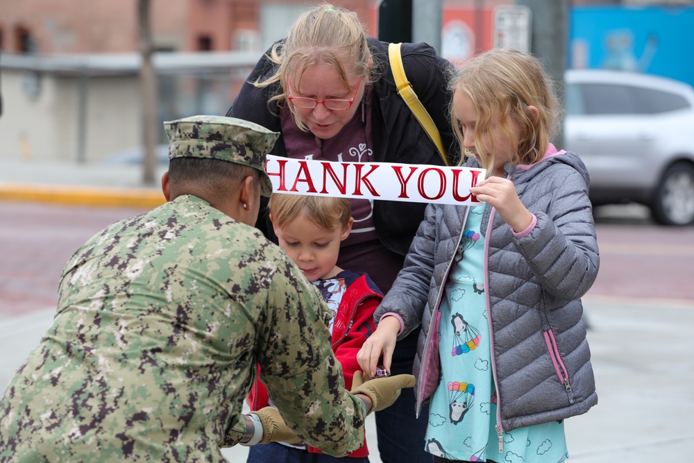 MRT Sailors participate in Wenatchee’s Veterans Day Parade