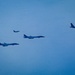 U.S. and partner nation fighters escort U.S. Air Force B-1 Presence Patrol