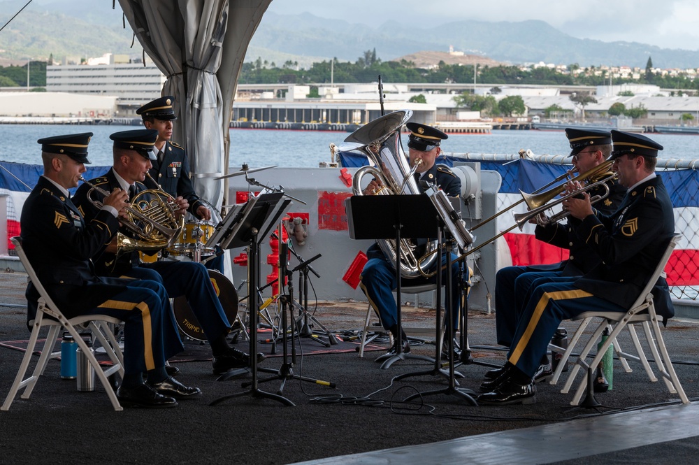 USS Missouri Memorial Association Hosts Annual Veteran's Day Sunset Ceremony