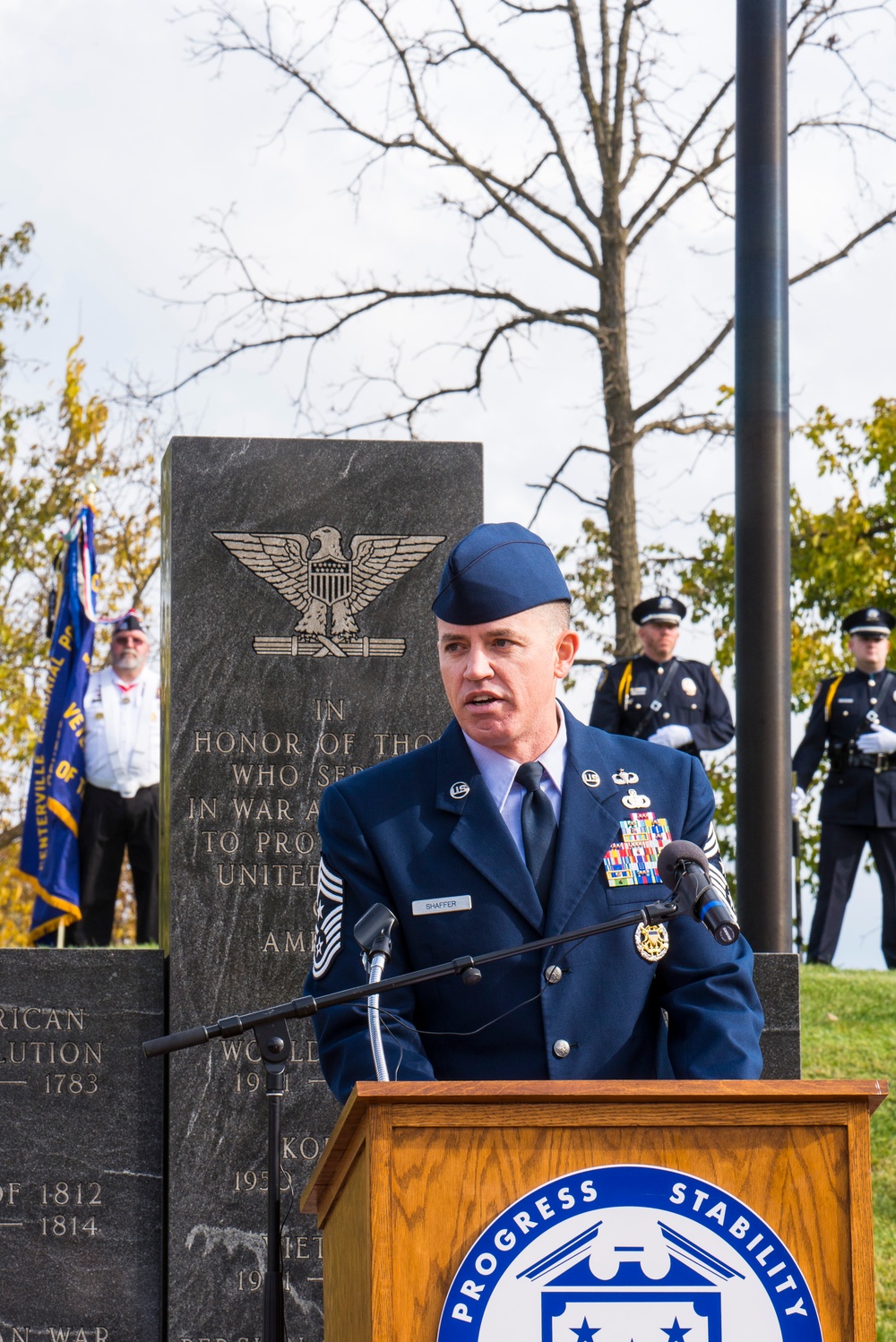 Centerville, Ohio Veterans Day ceremony