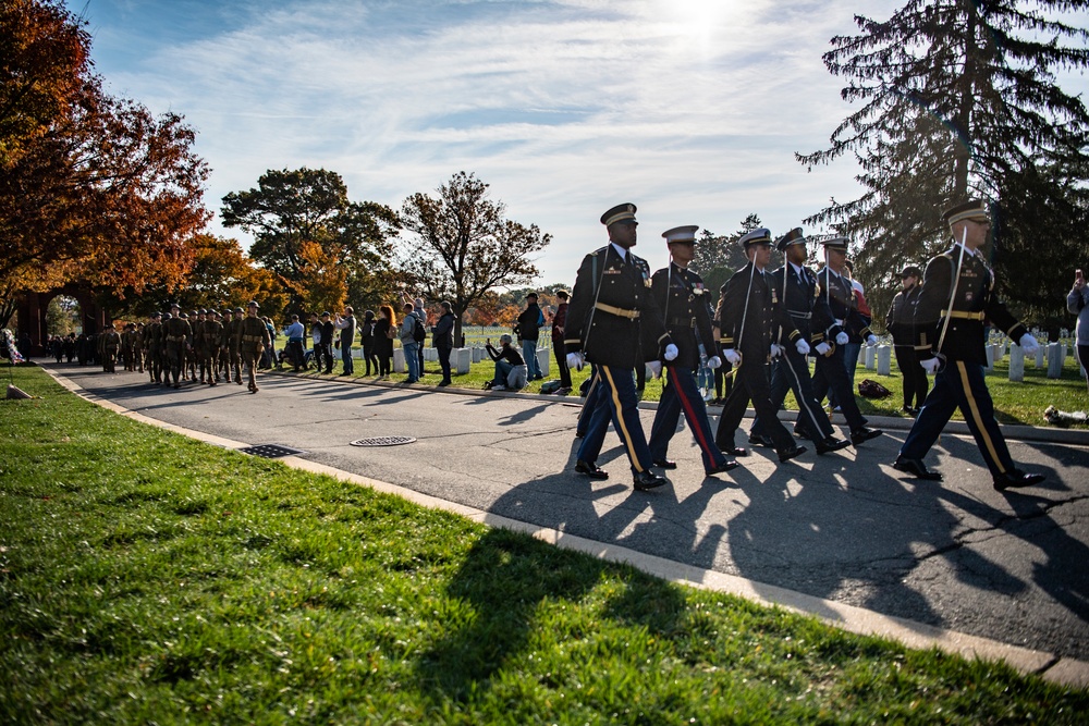 A Joint Procession and Aerial Review in Honor of the Tomb of the Unknown Soldier Centennial Commemoration