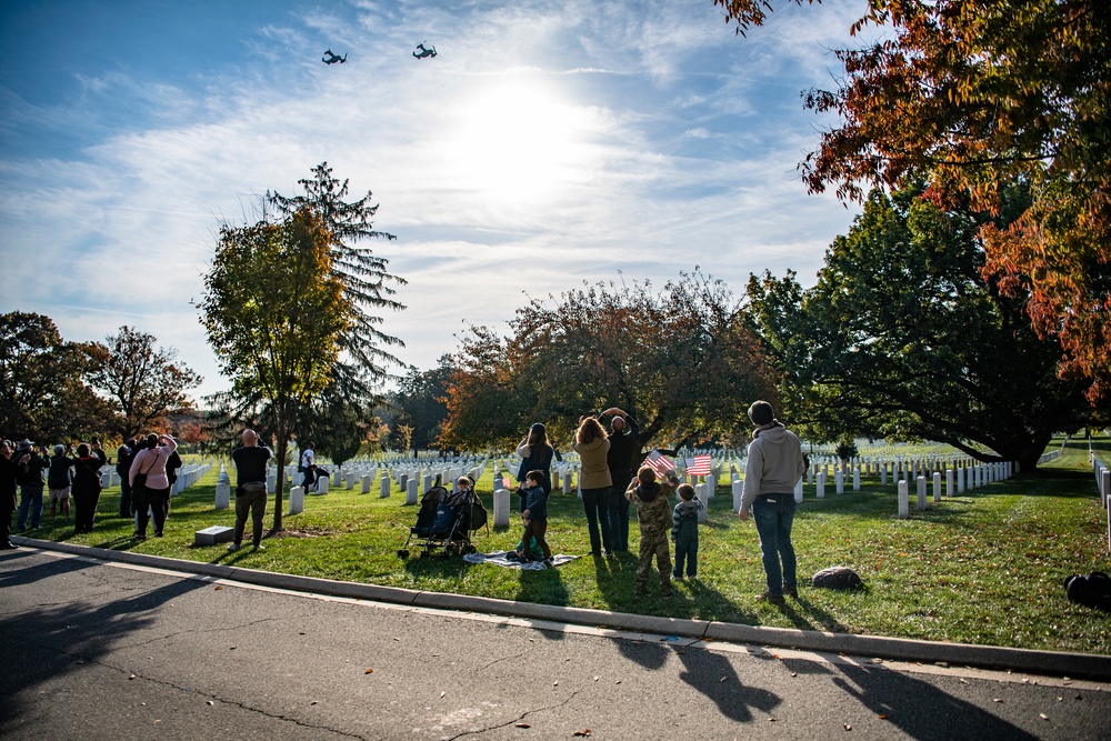 A Joint Procession and Aerial Review in Honor of the Tomb of the Unknown Soldier Centennial Commemoration