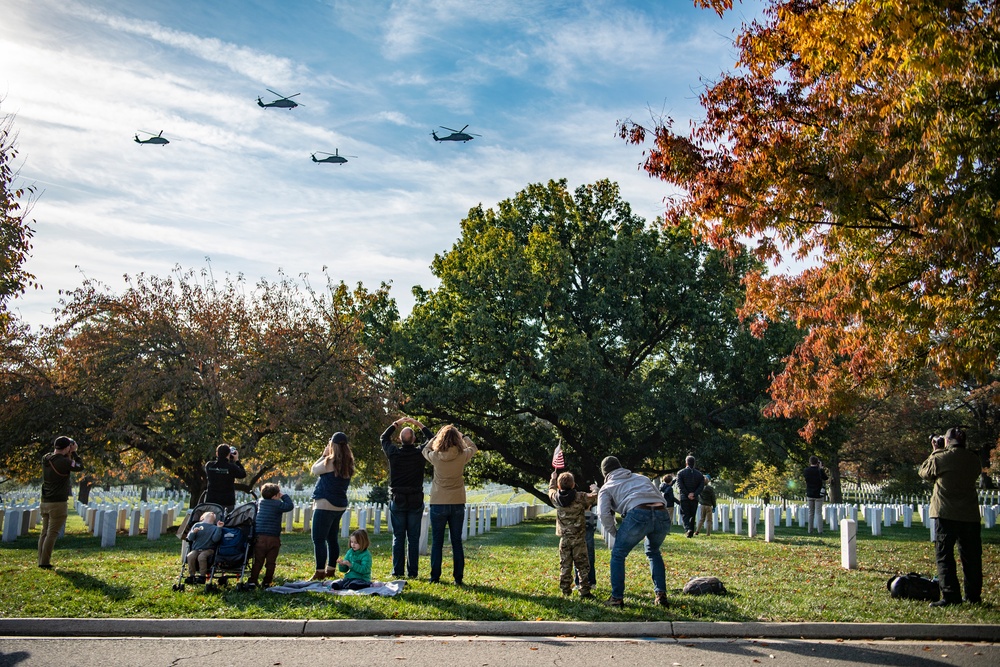 A Joint Procession and Aerial Review in Honor of the Tomb of the Unknown Soldier Centennial Commemoration