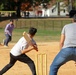 Afghan Evacuees with TF Eagle play Cricket Game at Fort Lee