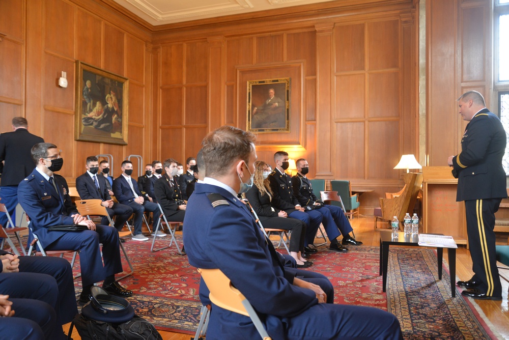 NY National Guard Senior Leader Speaks with ROTC Cadets for Veterans Day