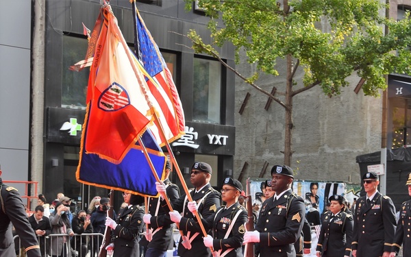 New York National Guard support NYC Veterans Day Parade