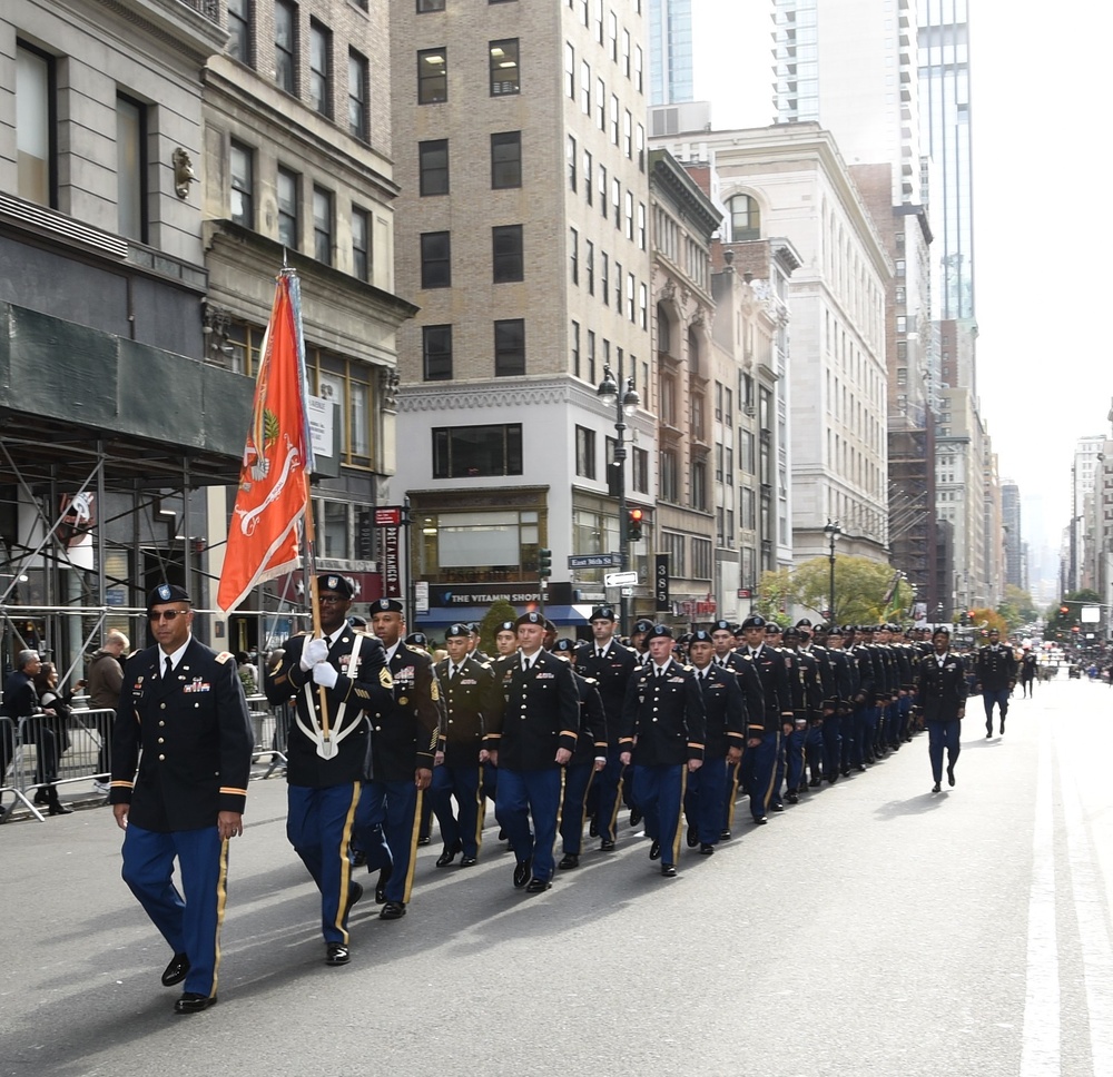 New York National Guard support NYC Veterans Day Parade