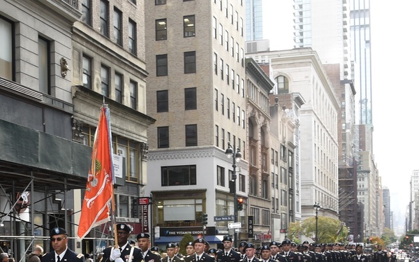 New York National Guard support NYC Veterans Day Parade