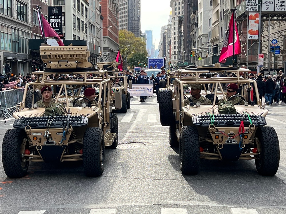 New York National Guard support NYC Veterans Day Parade