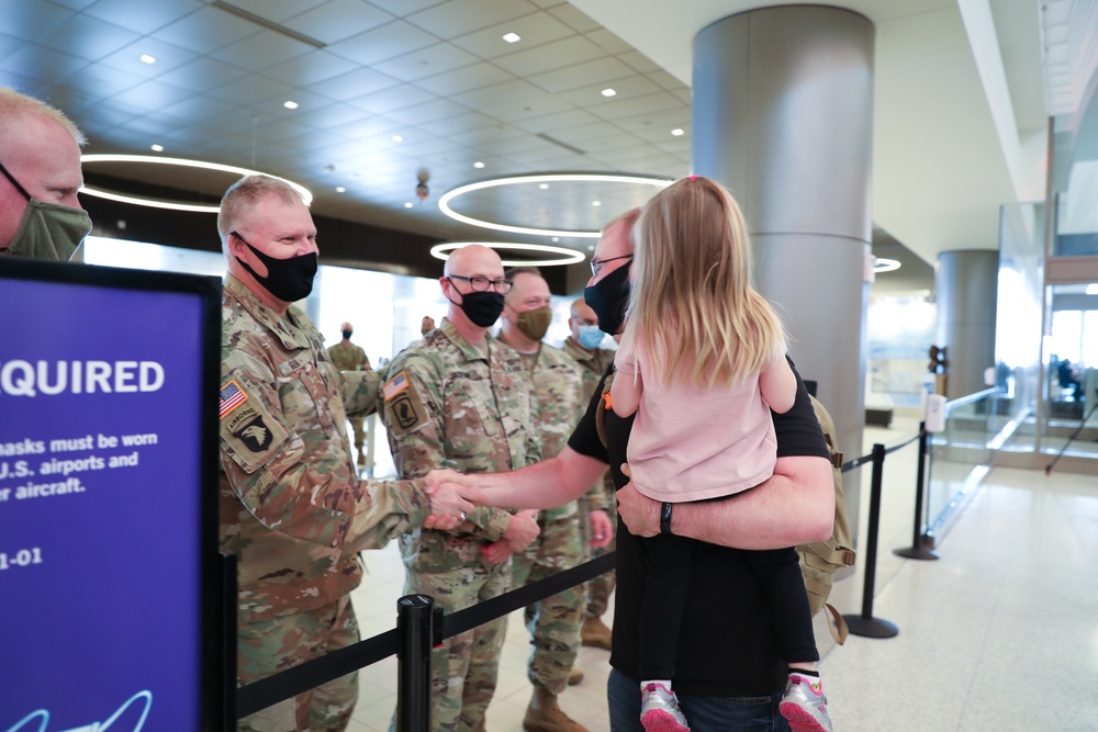 141st Soldiers return from 11-month deployment to the Middle East