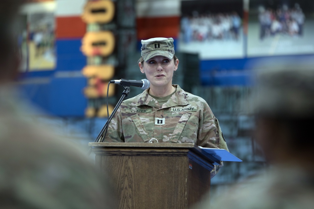 'Spears Ready' headquarters company changes command