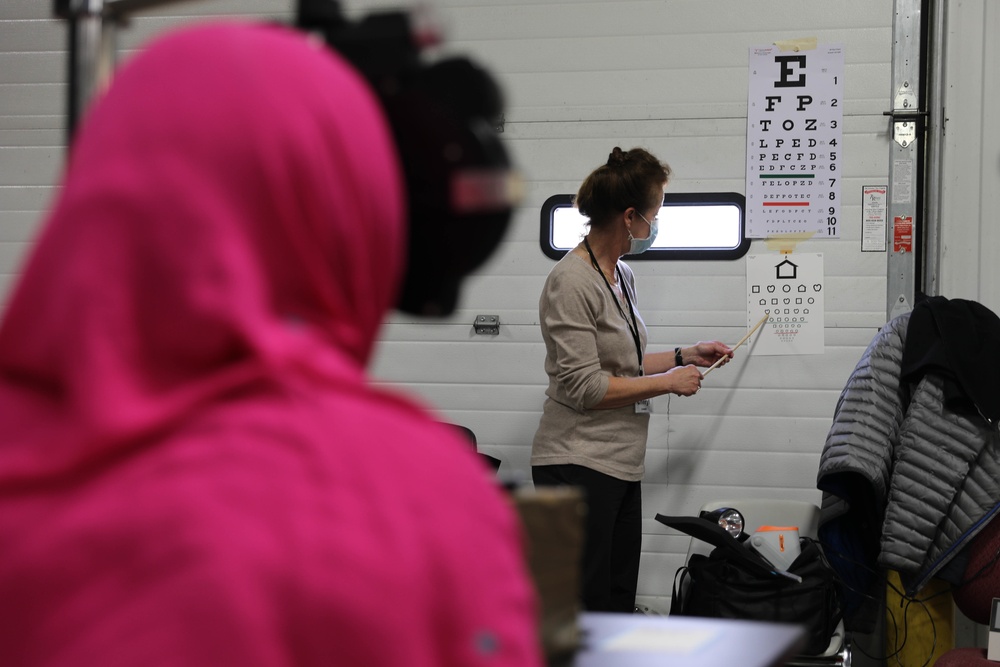 Fort McCoy Hosts Optometry Clinic for Afghan Evacuees