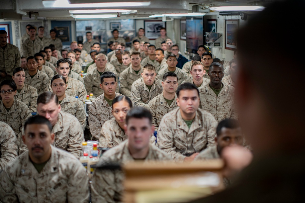 11th MEU conducts 246th Marine Corps birthday celebration aboard USS Pearl Harbor