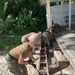 US Navy Seabees with NMCB-5 support British Armed Forces onboard Naval Support Facility Diego Garcia