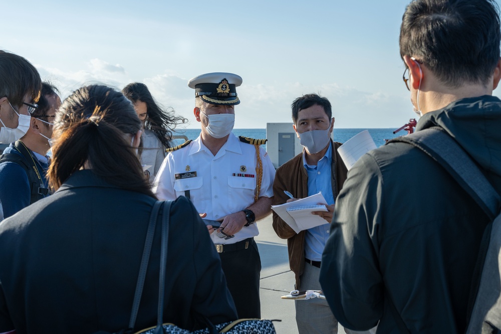 HMCS Winnipeg Visits White Beach Okinawa