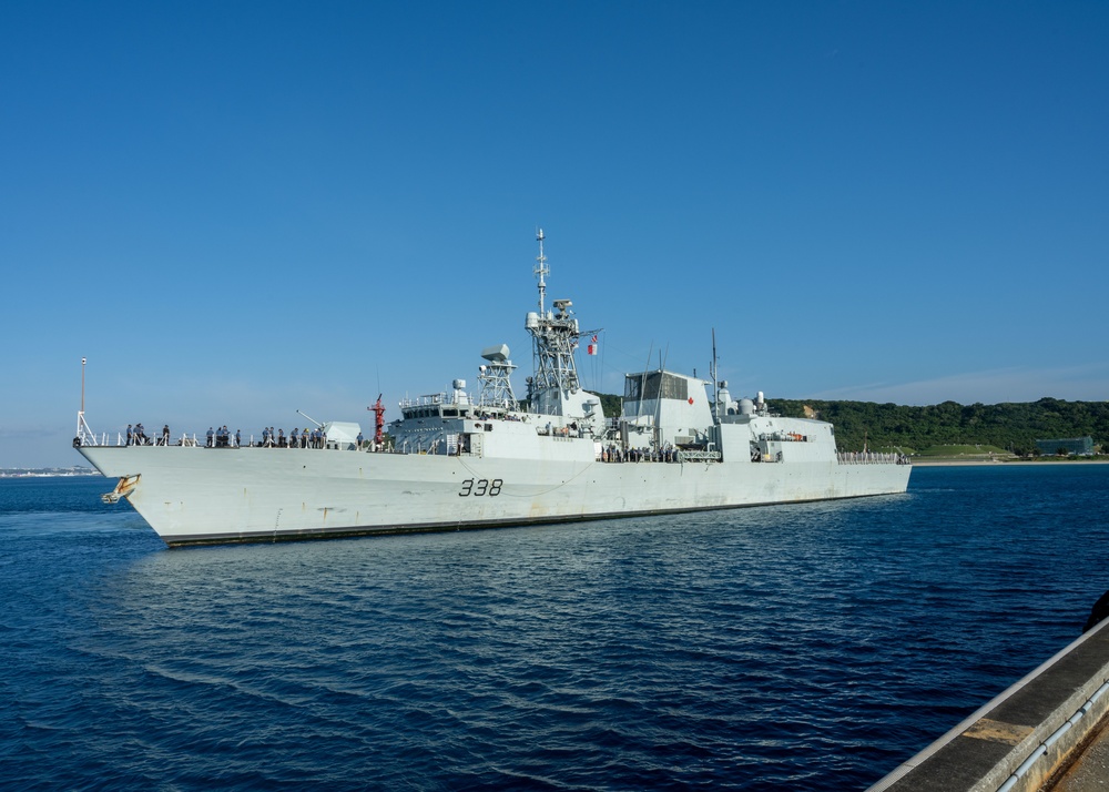 HMCS Winnipeg Visits White Beach Okinawa