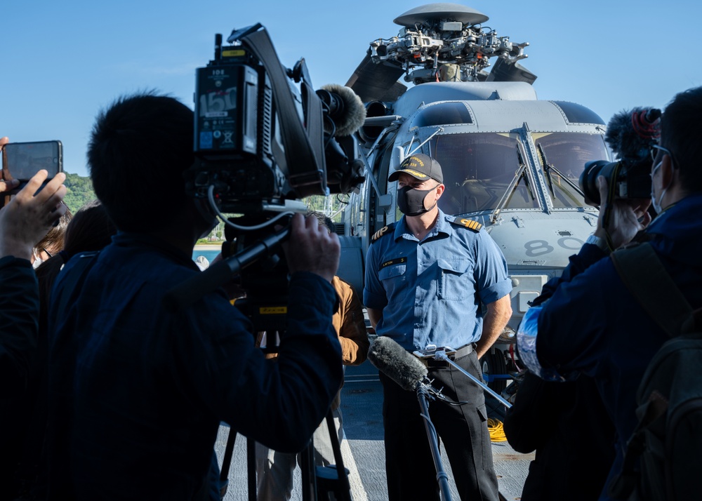 HMCS Winnipeg Visits White Beach Okinawa
