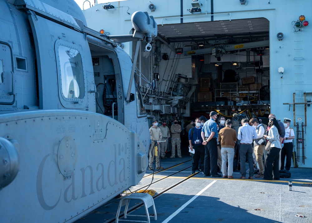 HMCS Winnipeg Visits White Beach Okinawa