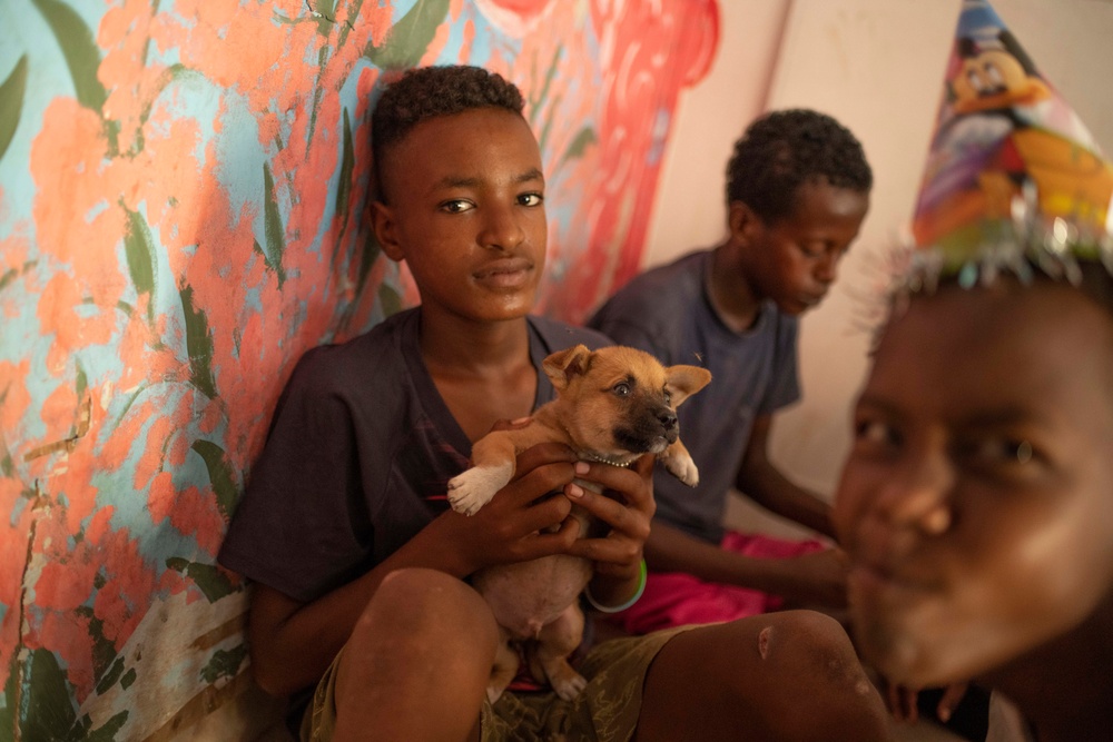 Caritas Orphanage visited by Camp Lemonnier