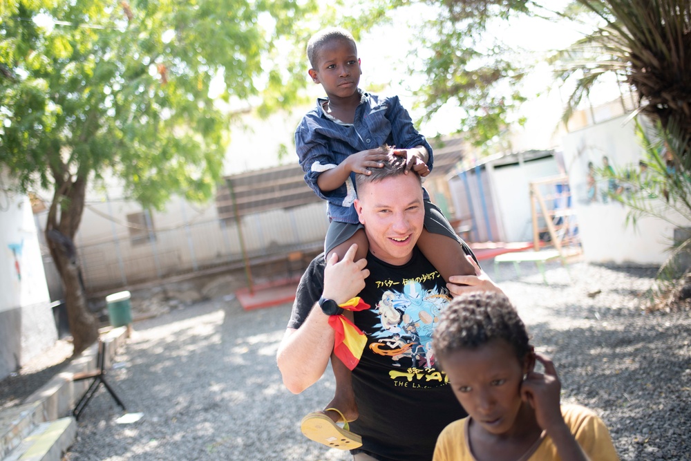 Caritas Orphanage visited by Camp Lemonnier