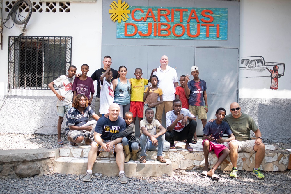 Caritas Orphanage visited by Camp Lemonnier