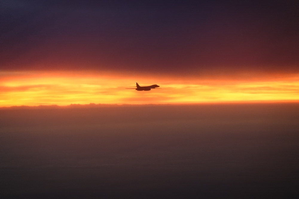 9EBS B-1 conducts Presence Patrol