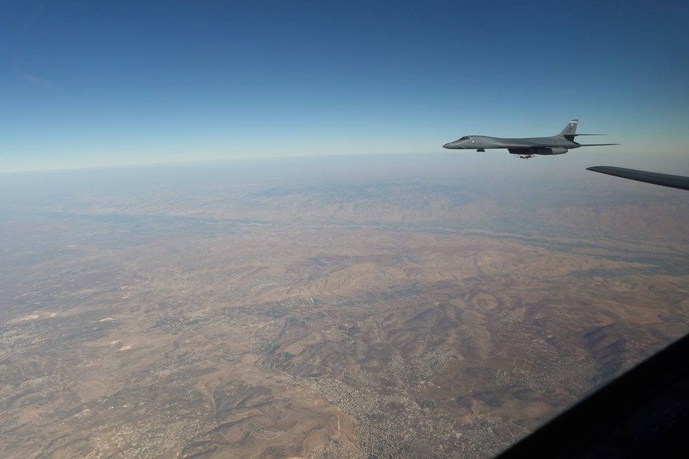 9EBS B-1 conducts Presence Patrol