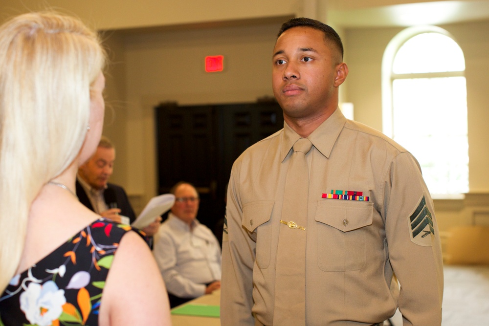 Sgt. Diego Marmolejo Receives the Service Member of the Year Award