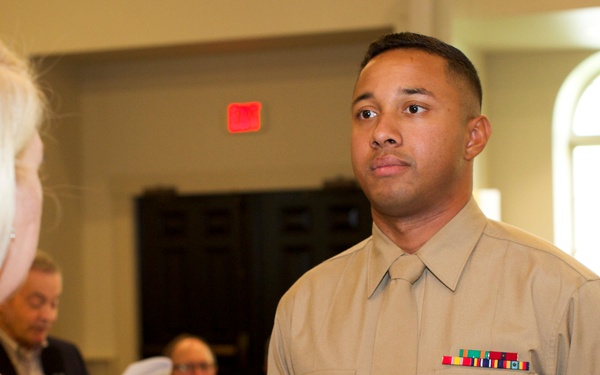 Sgt. Diego Marmolejo Receives the Service Member of the Year Award