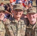 Three smiling ROTC cadets