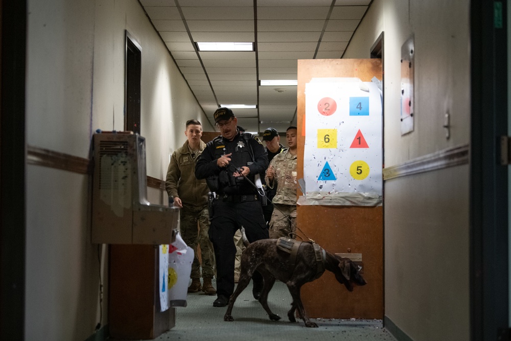 60th SFS conducts K-9 unit training with local law enforcement agencies