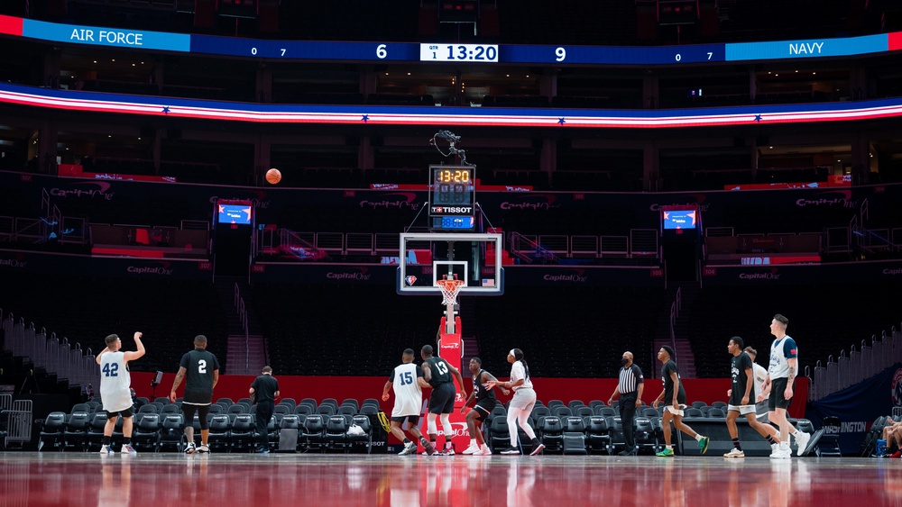 Washington Wizards host Joint Base Anacostia-Bolling Airmen, Sailors for basketball rivalry game