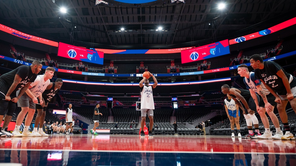 Washington Wizards host Joint Base Anacostia-Bolling Airmen, Sailors for basketball rivalry game