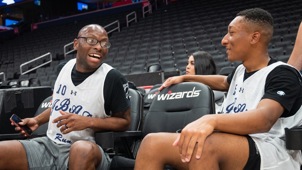 Washington Wizards host Joint Base Anacostia-Bolling Airmen, Sailors for basketball rivalry game