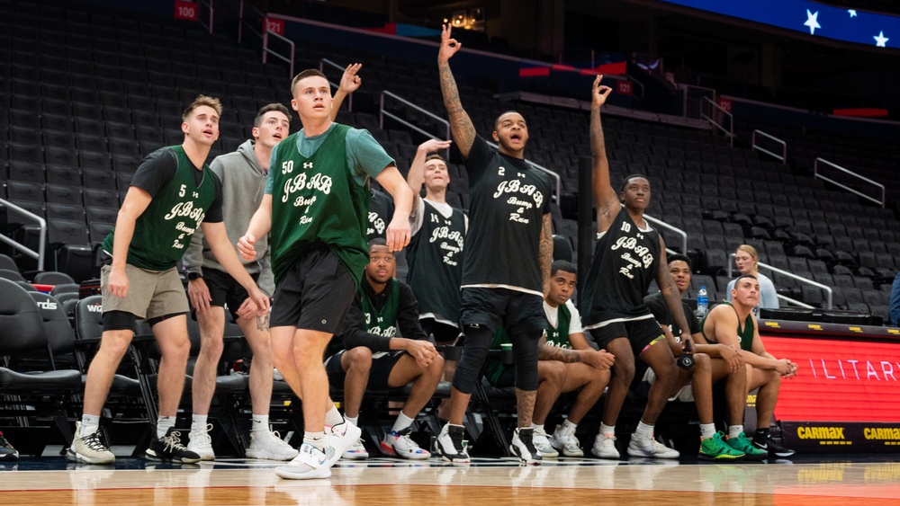 Washington Wizards host Joint Base Anacostia-Bolling Airmen, Sailors for basketball rivalry game