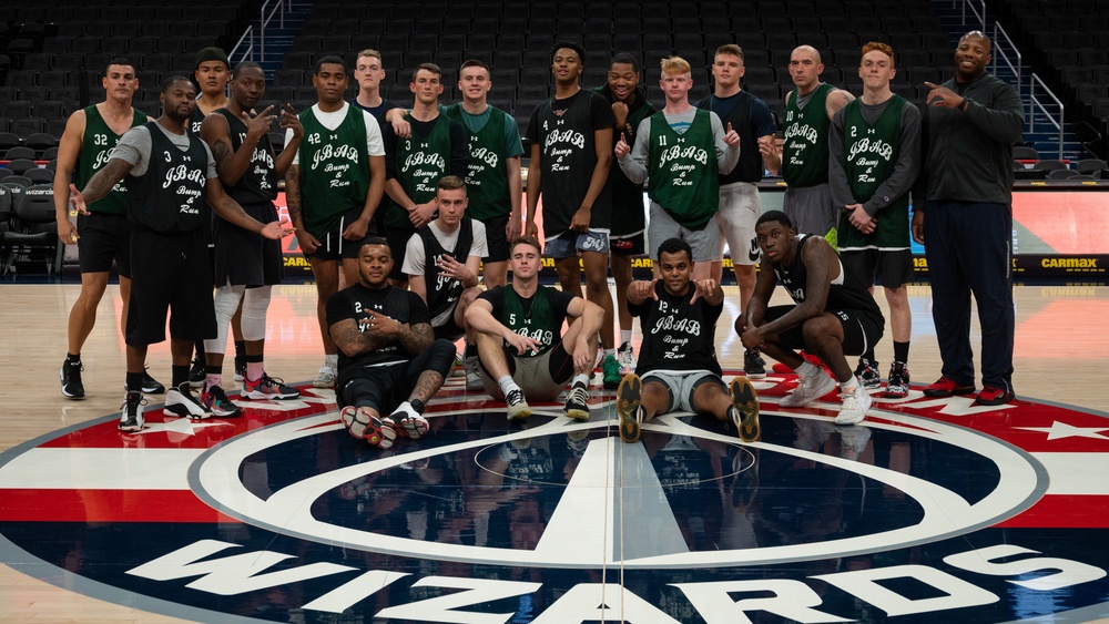 Washington Wizards host Joint Base Anacostia-Bolling Airmen, Sailors for basketball rivalry game