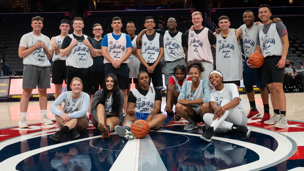 Washington Wizards host Joint Base Anacostia-Bolling Airmen, Sailors for basketball rivalry game